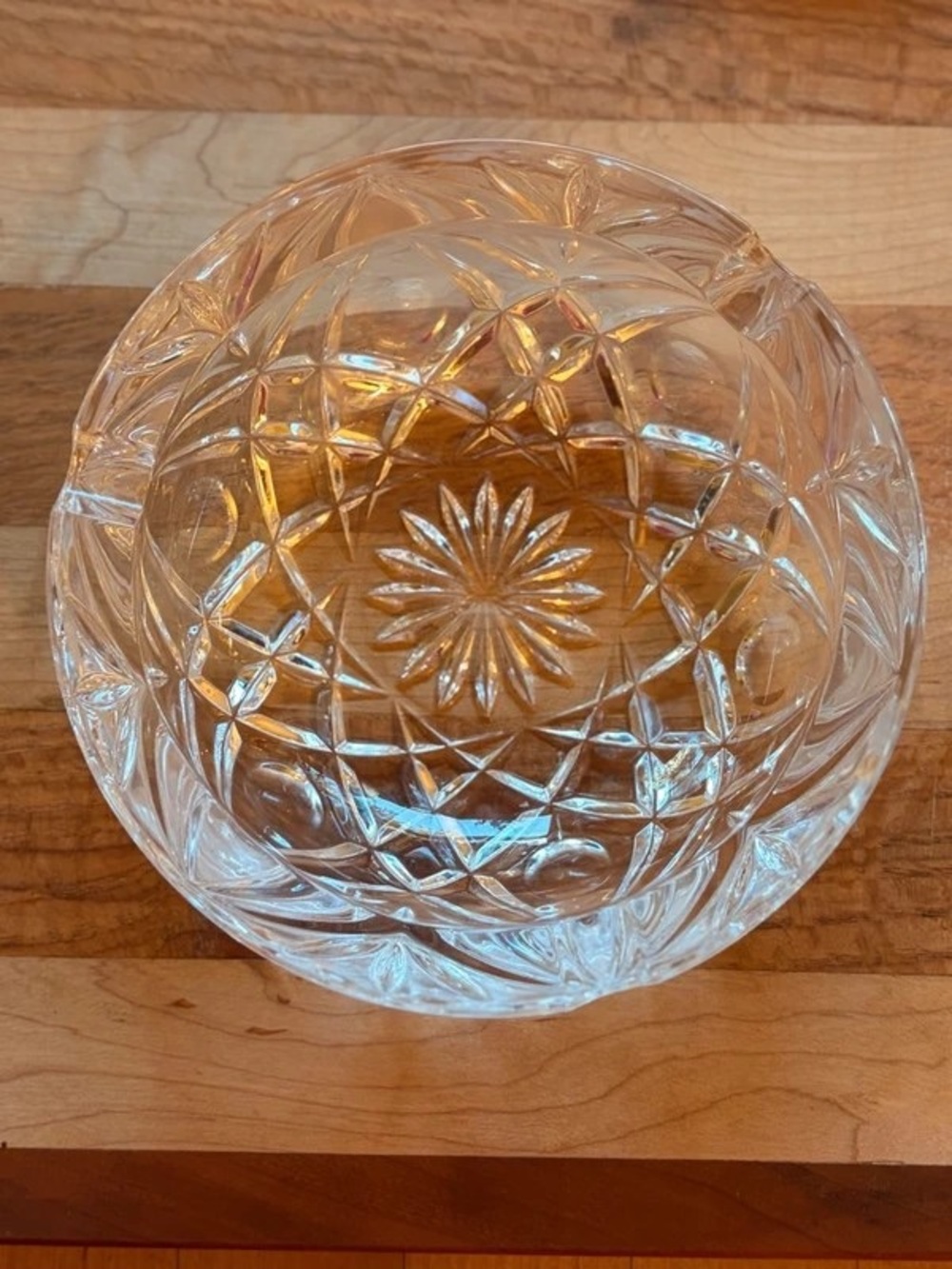 Cut Glass Decorative Bowl - Clear - Home Accents